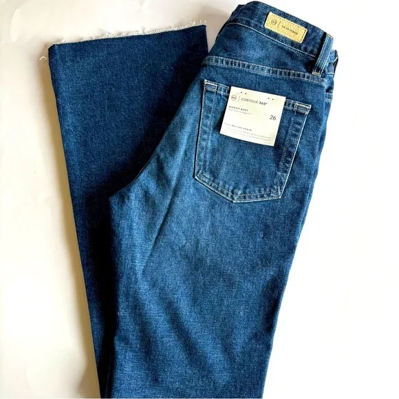 AG Adriano Goldschmied Women's 26 Dark Wash High Rise Alexxis Boot Jeans 360 - Picture 2 of 14